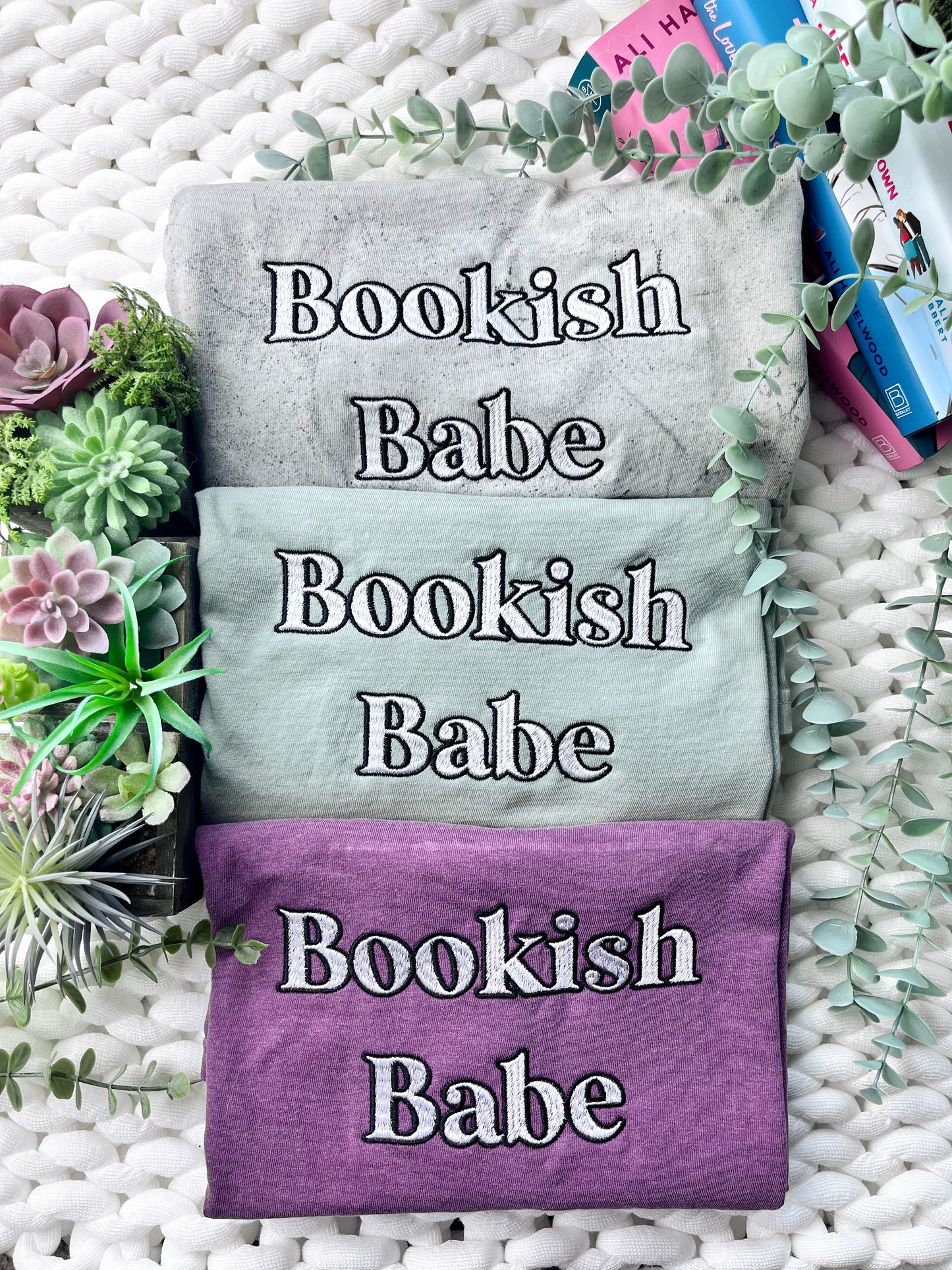 Bookish Babe Embroidered Shirt