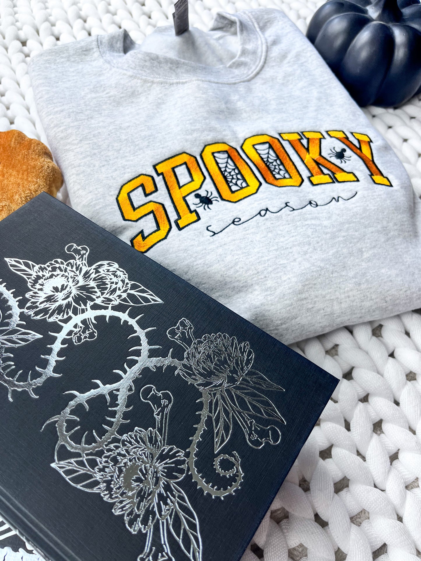 Spooky Season Embroidered Sweatshirt