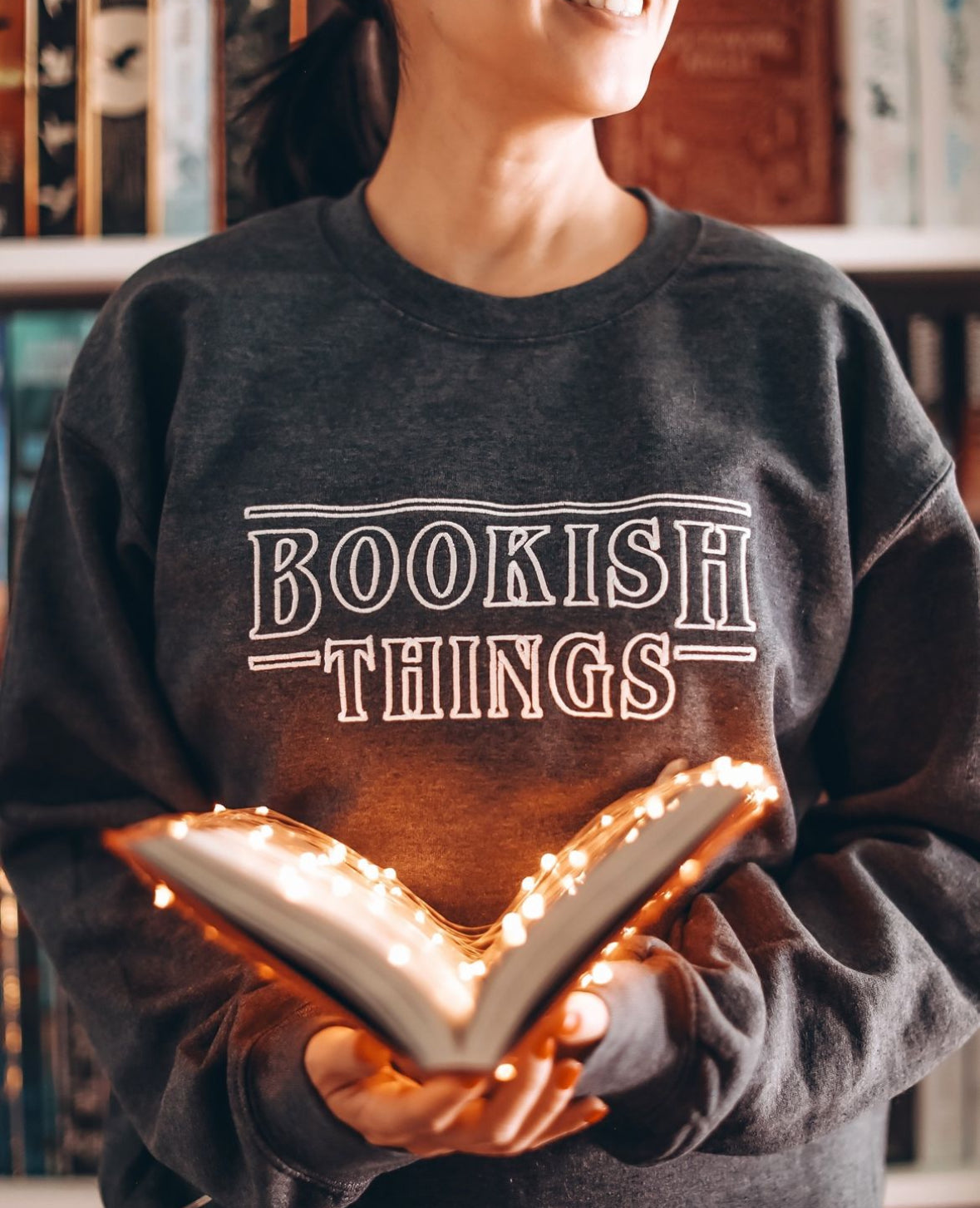 Bookish Things Embroidered Sweatshirt