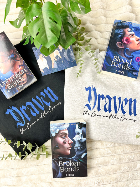 Draven - The Crux and the Corvus Embroidered Sweatshirt | The Bonds that Tie