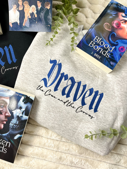 Draven - The Crux and the Corvus Embroidered Sweatshirt | The Bonds that Tie