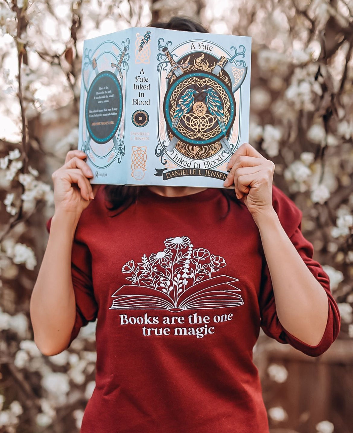 Books Are The One True Magic Embroidered Sweatshirt