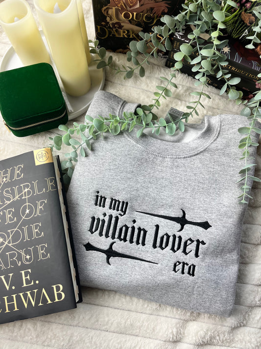 In My Villain Lover Era Embroidered Sweatshirt