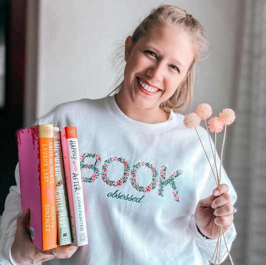 Book Obsessed Embroidered Sweatshirt