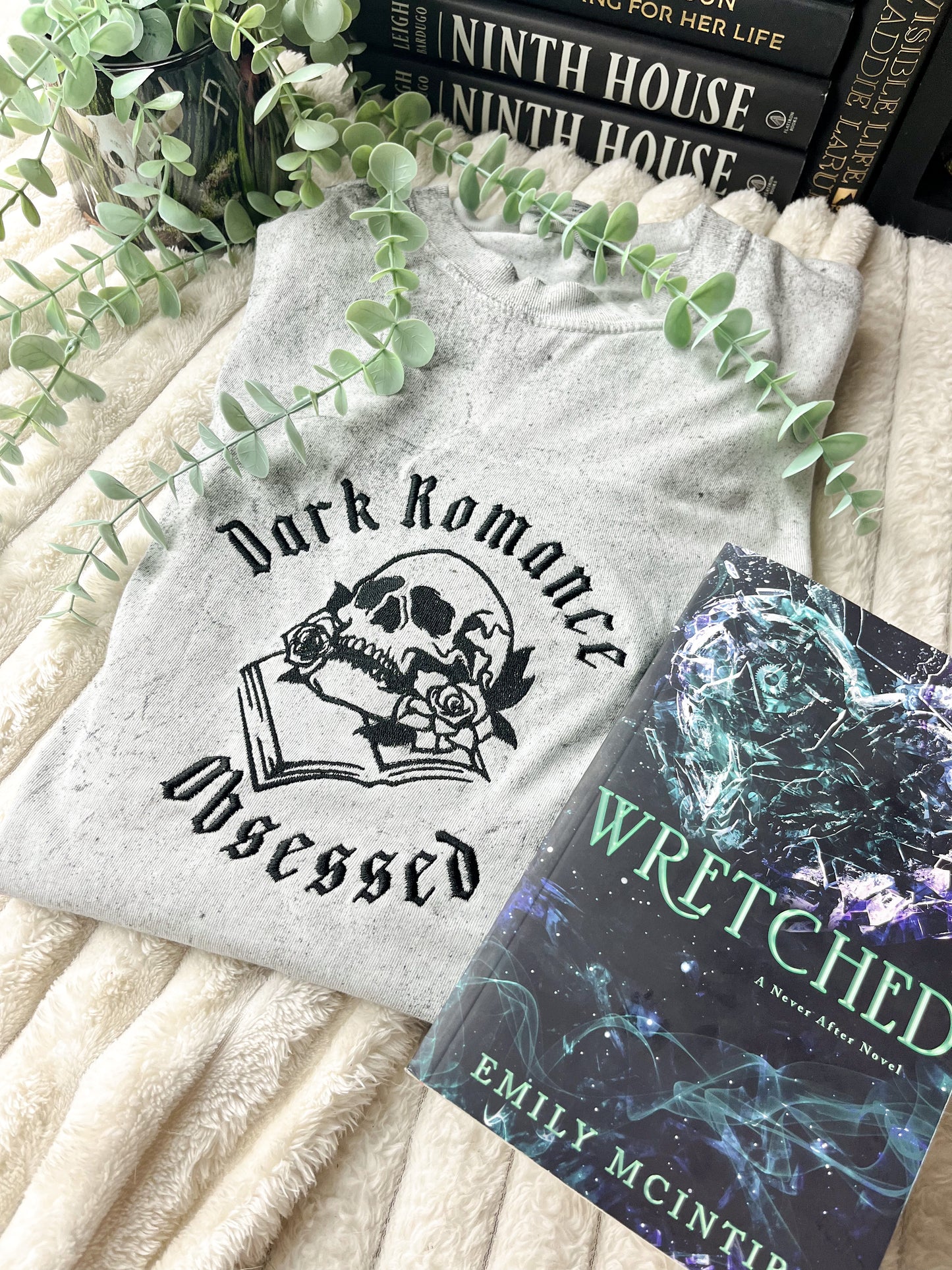 Dark Romance Obsessed Embroidered Shirt