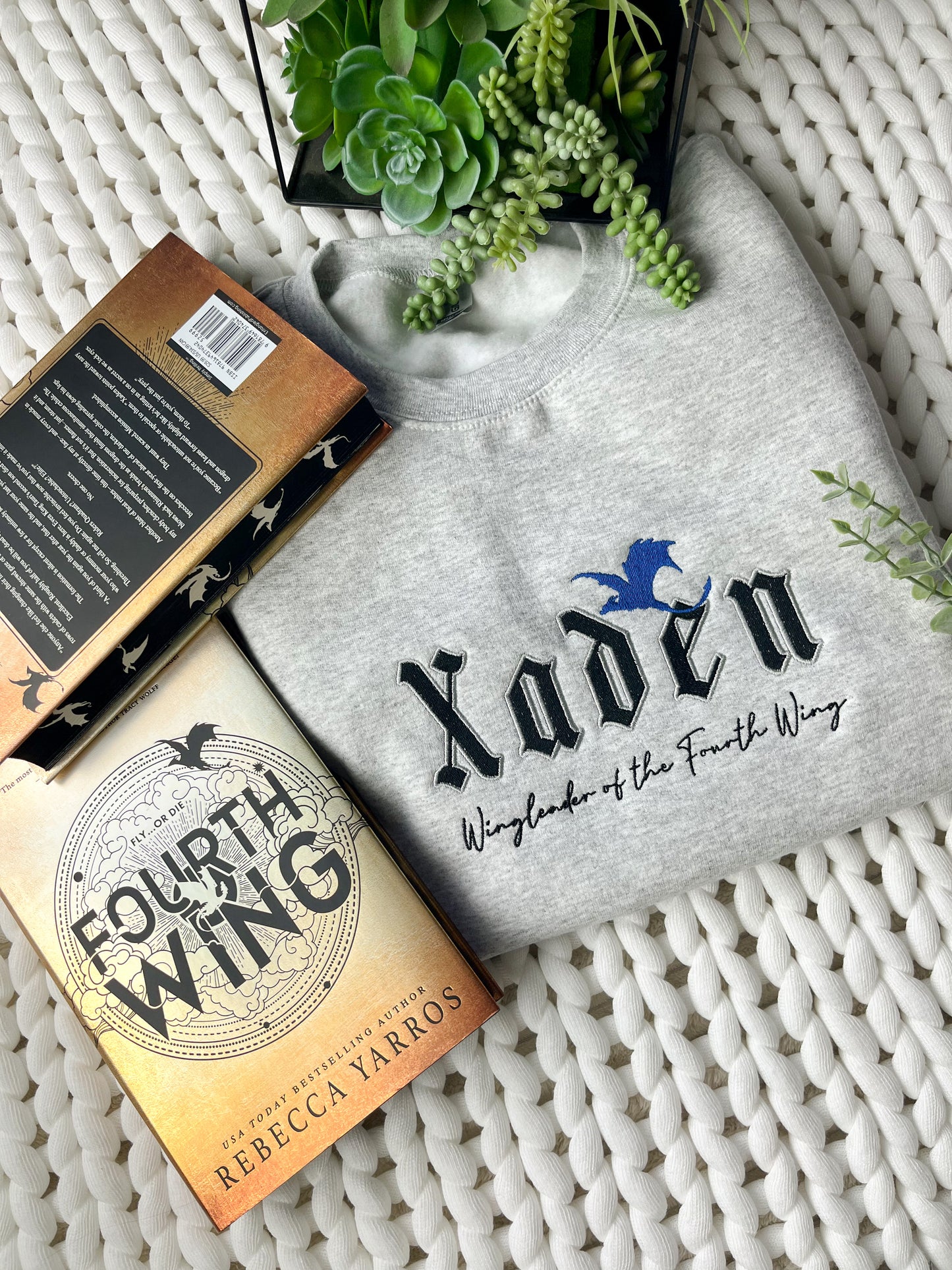 Xaden Embroidered Sweatshirt | Fourth Wing