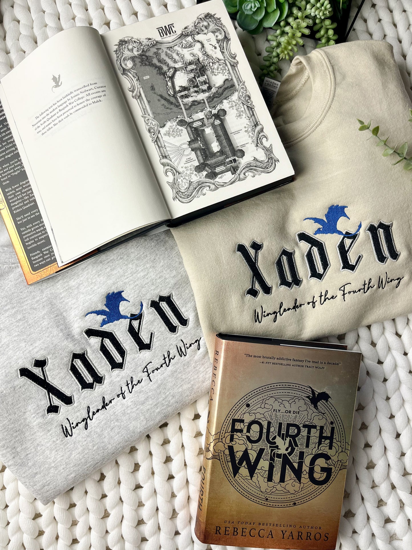Xaden Embroidered Sweatshirt | Fourth Wing