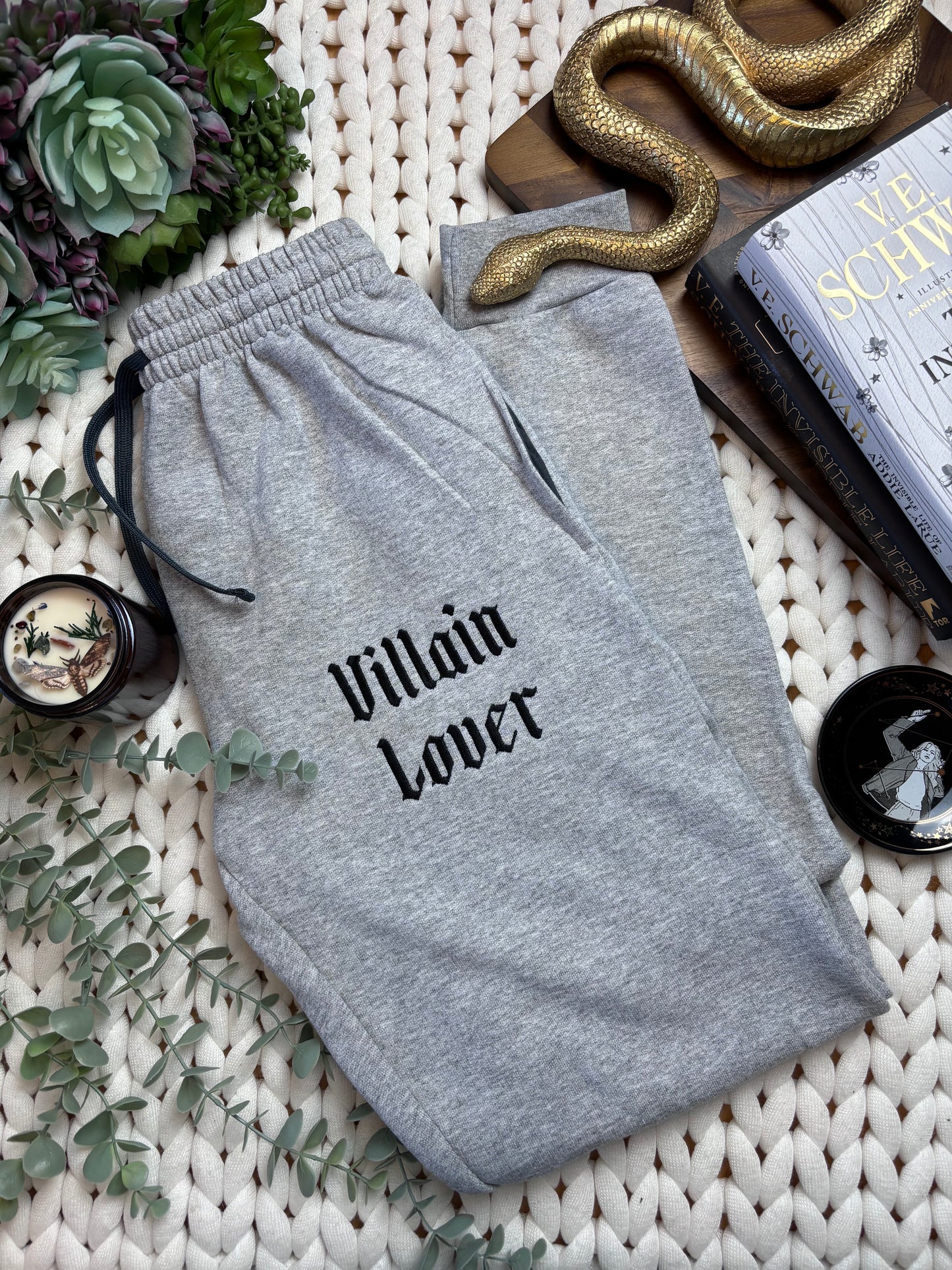 Villain Lover Embroidered Joggers