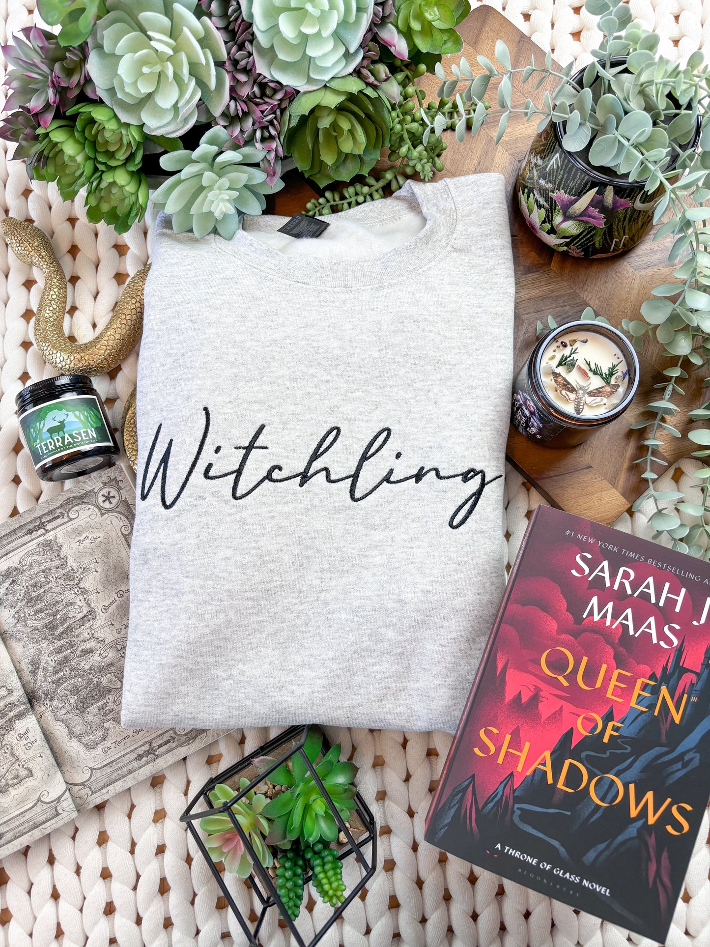 Witchling Embroidered Sweatshirt