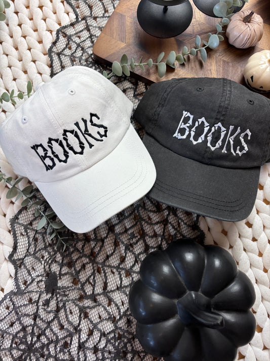 Books Embroidered Hat