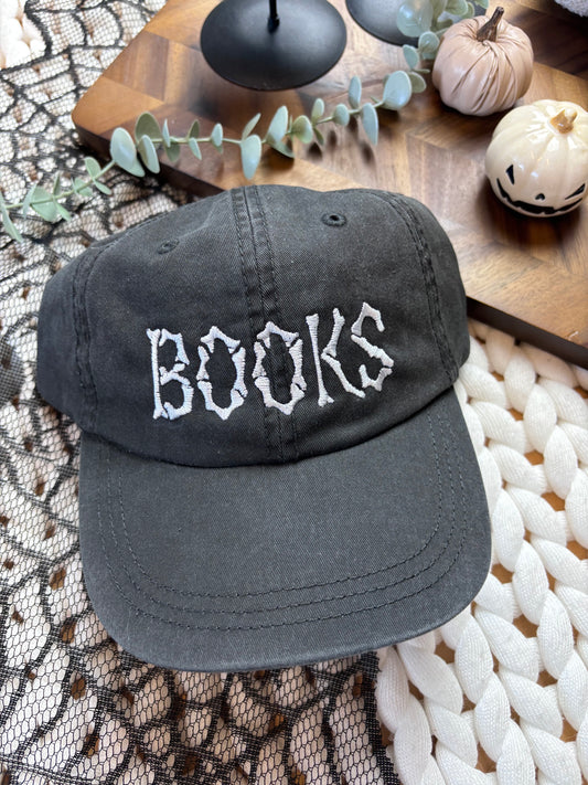 Books Embroidered Hat