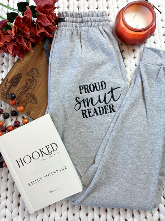 Proud Smut Reader Embroidered Joggers