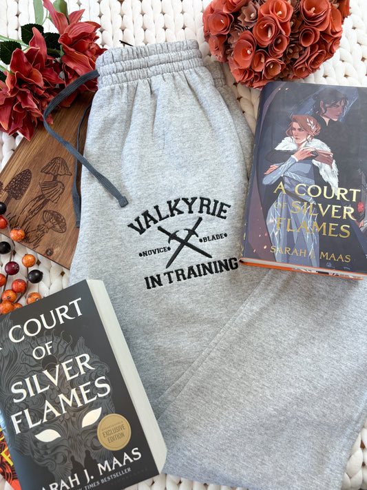 Valkyrie in Training Embroidered Joggers | ACOTAR